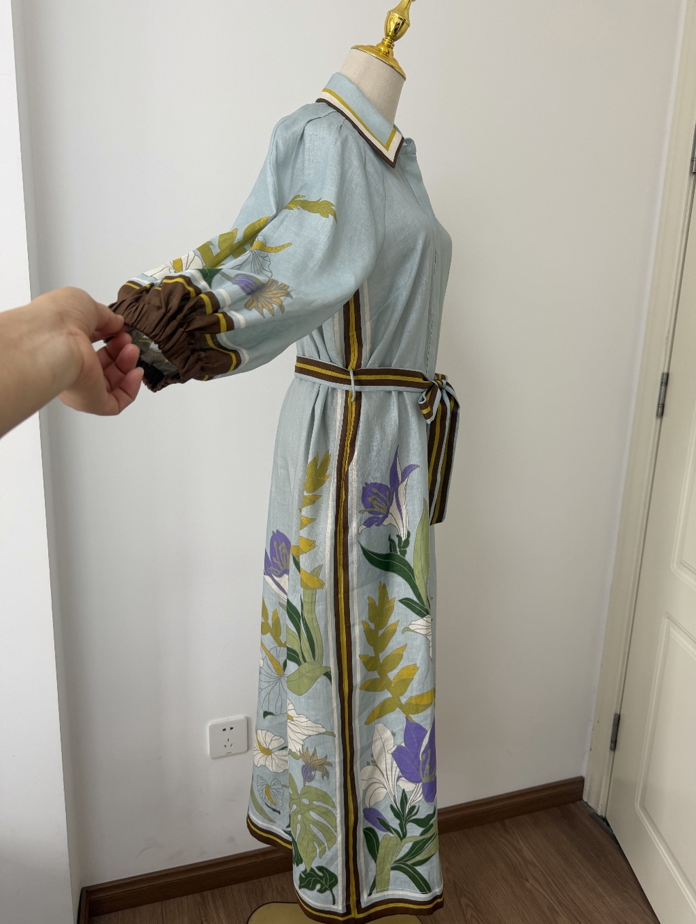 ALEMAIS Alfie Linen Midi Shirt Dress - Picture 9 of 15